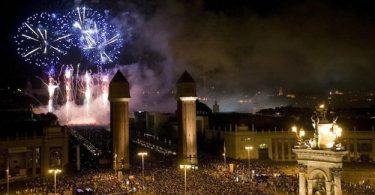 La place de Catalunya pour fêter le nouvel an à Barcelone