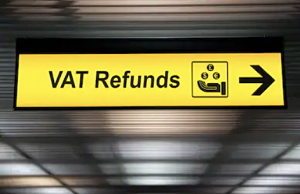 panneau jaune VAT Refunds