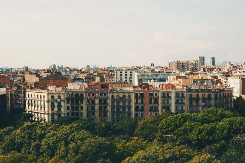 Espaces verts à Barcelone. Photo via Unsplash