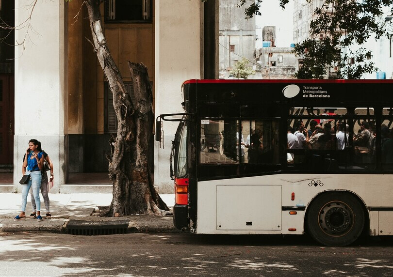 Autobus dans la ville de Barcelone
